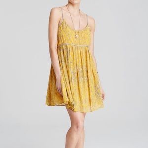 Free People Periscopes in the Sky Dress Mustard